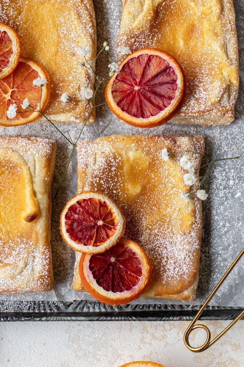 Blood Orange Cheesecake Danishes