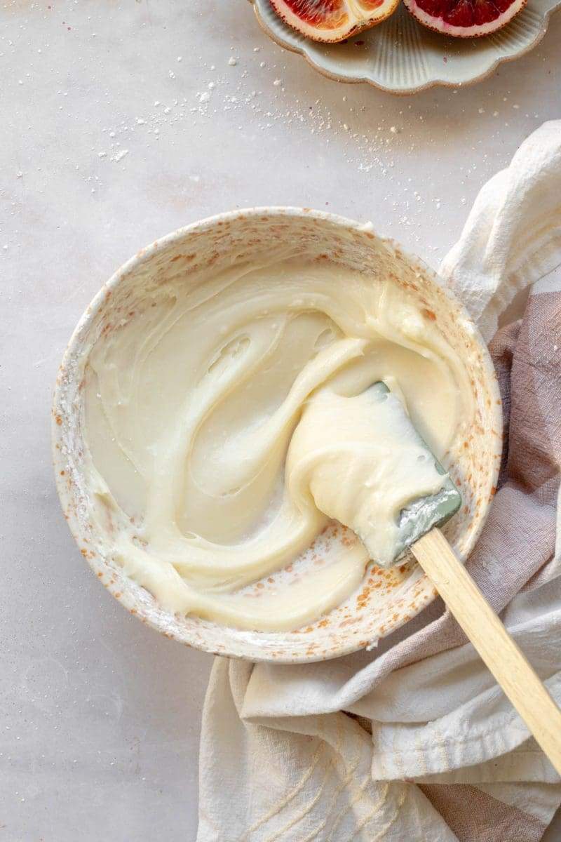 the cream cheese frosting