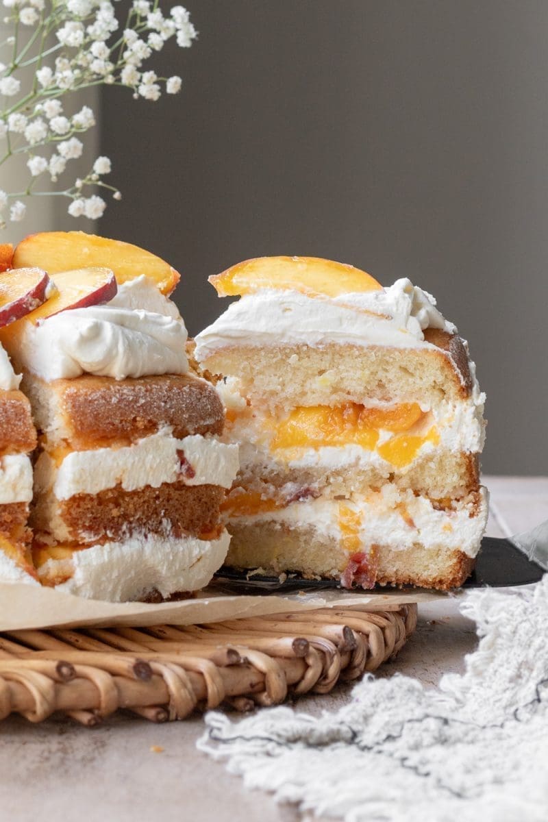 Peaches and Cream Cake