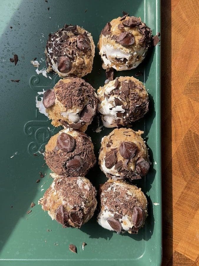 The cookie dough balls.