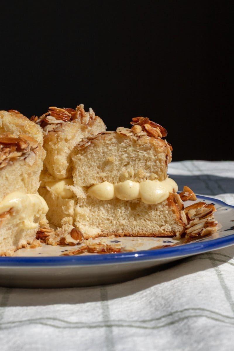 Bee Sting Cake (Honey Almond Brioche Cake)