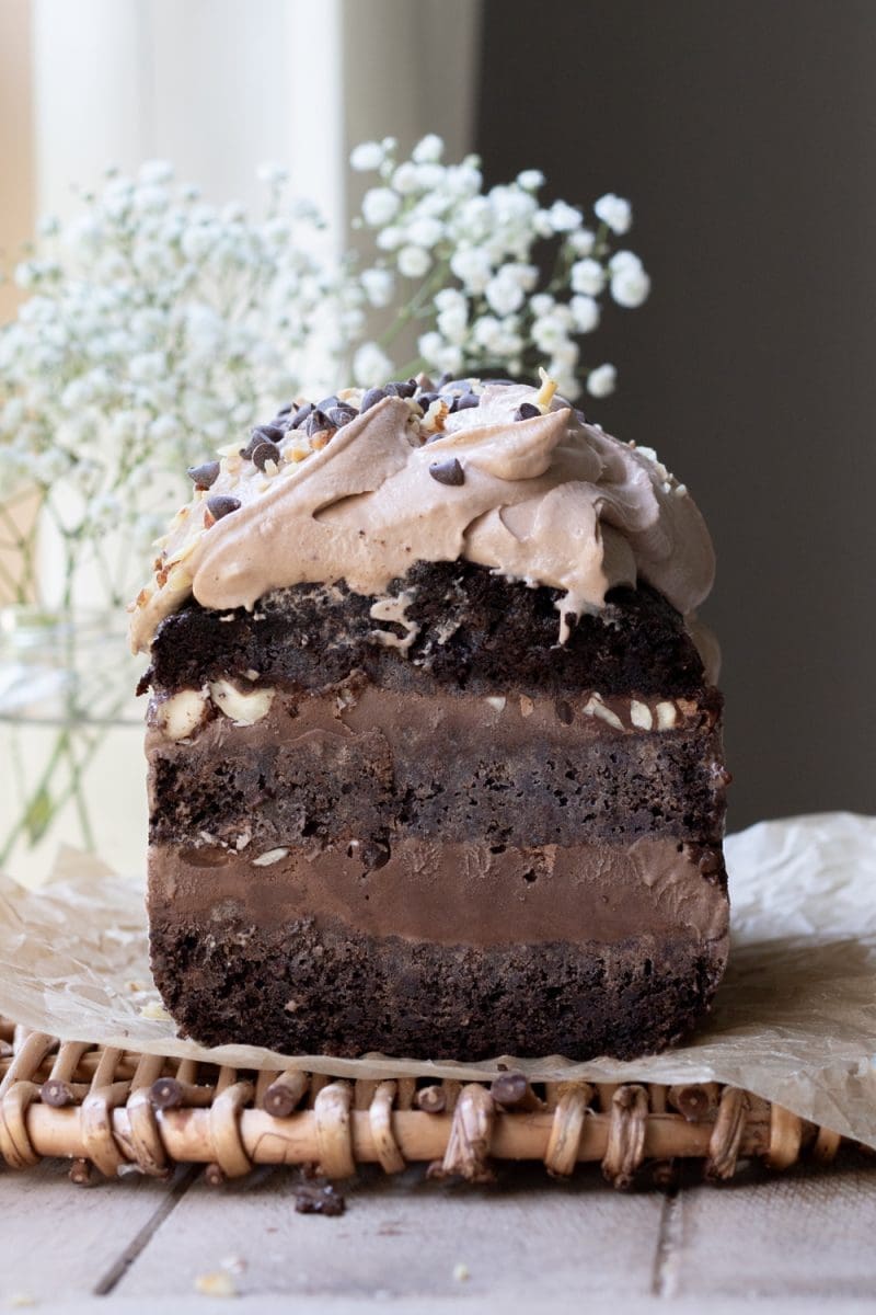Chocolate Hazelnut Ice Cream Cake