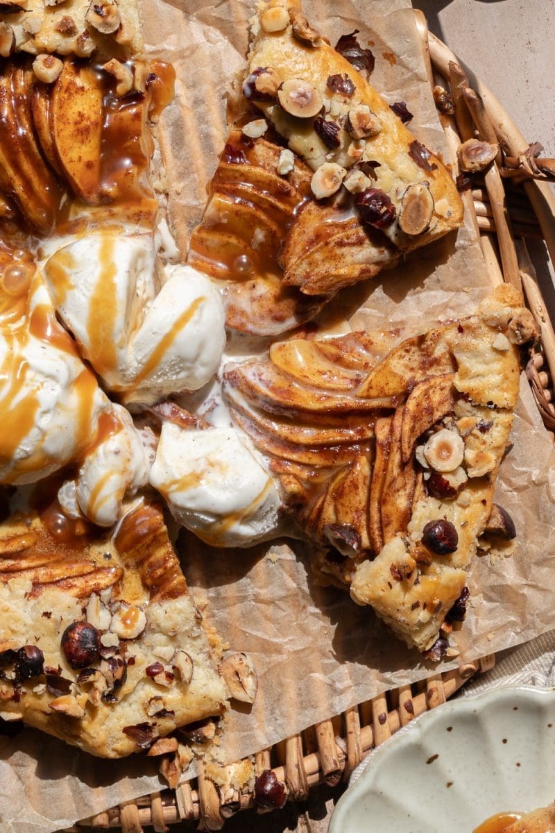 Salted Caramel Apple Galette