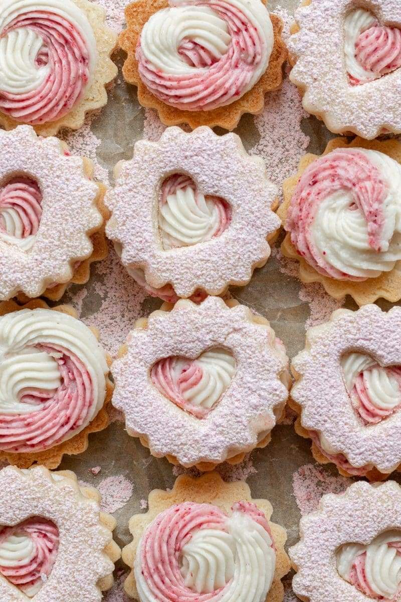Valentine’s Linzer Cookies