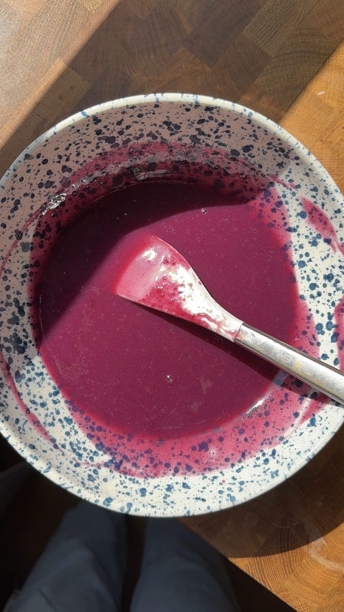 Blueberry curd.