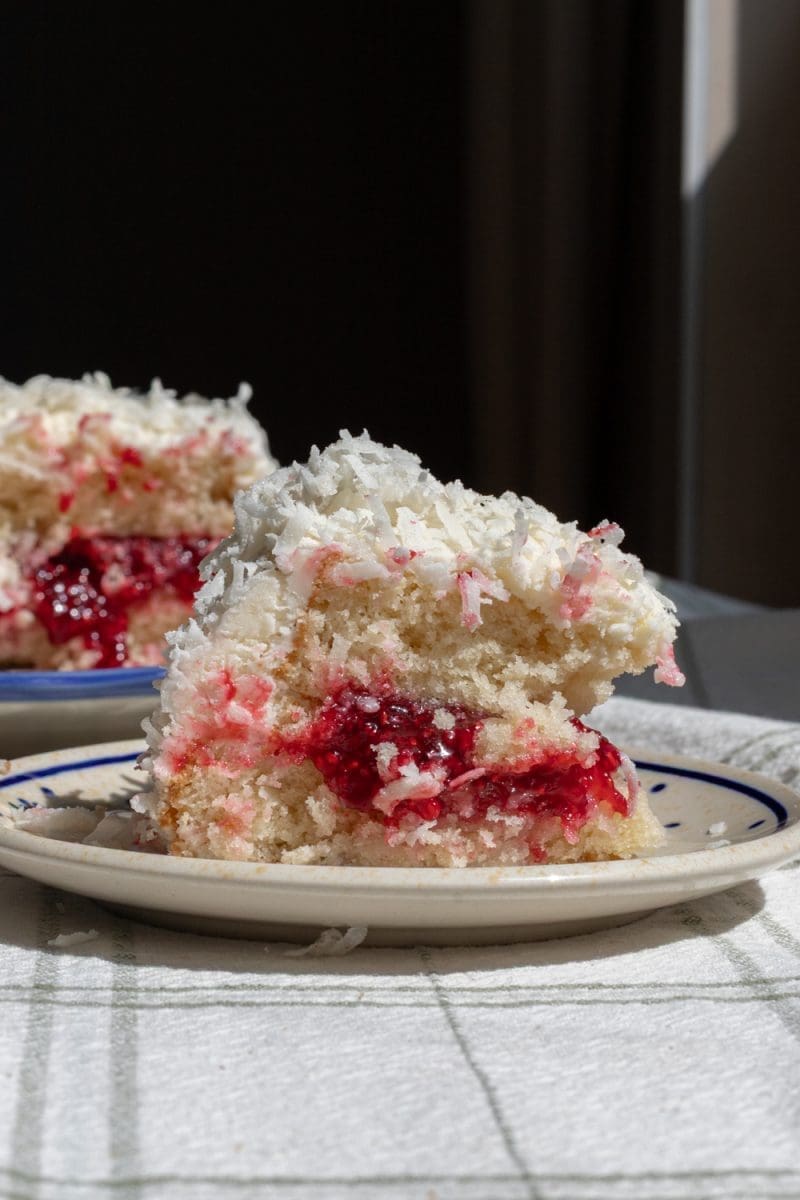 Raspberry Coconut Cake